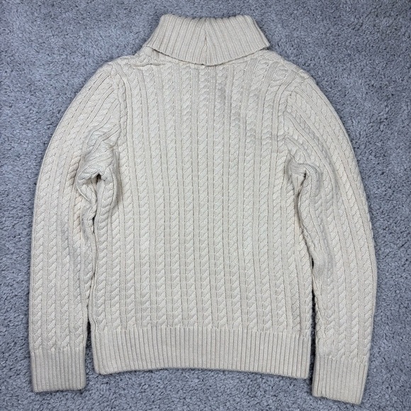 Jeanne Pierre Sweater Womens Large Knit Shawl Cream Classic Modest Holiday Party - Picture 3 of 3